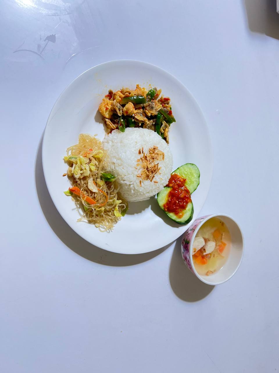 Nasi Kepah Tauco Cabe Ijo